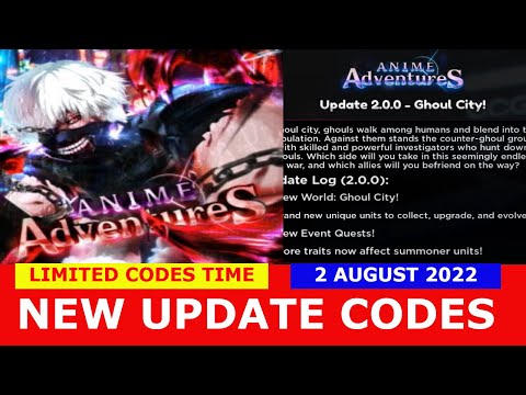 NEW UPDATE CODES [⚡RAID] Anime Adventures ROBLOX, LIMITED CODES TIME
