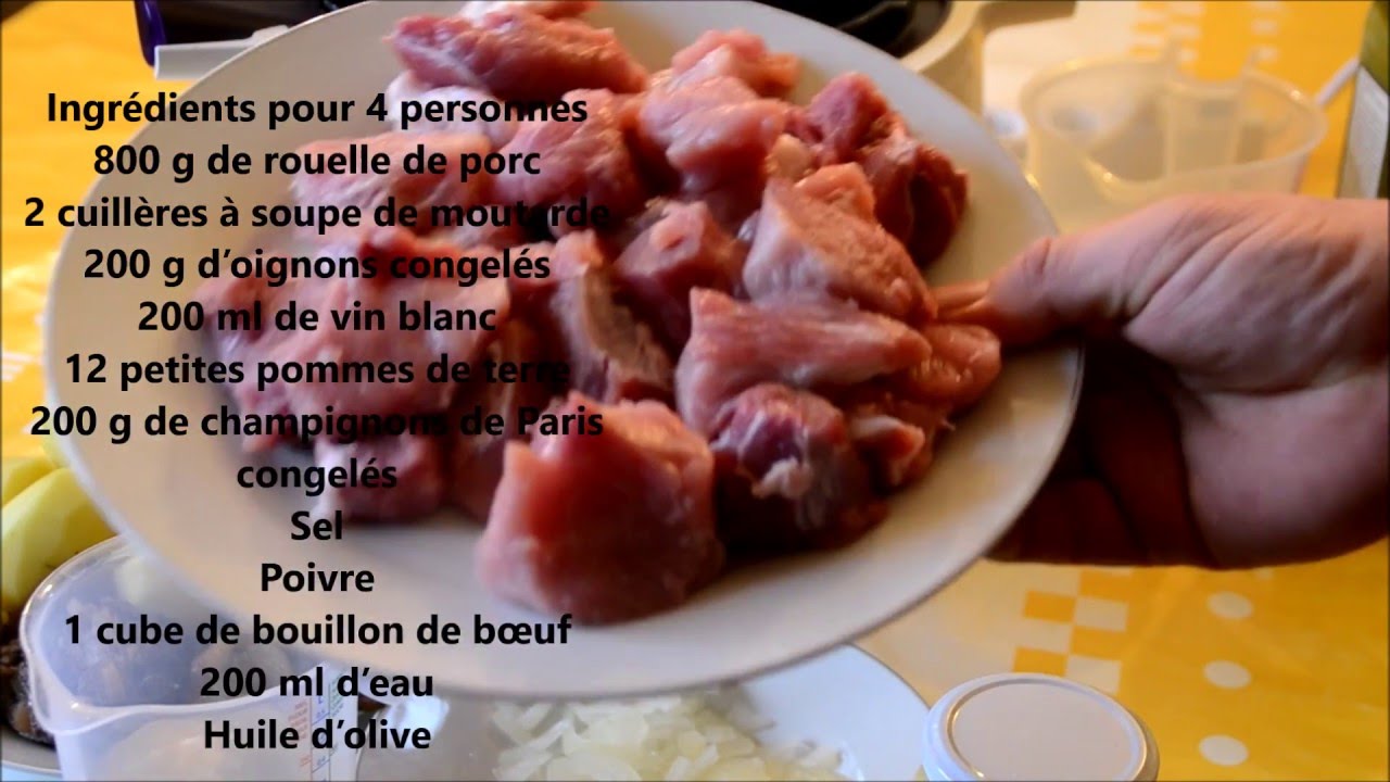 Recette Cookeo Rouelle De Porc Moutarde Youtube