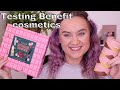 Testing benefit cosmetics makeup trying different benefit gift sets