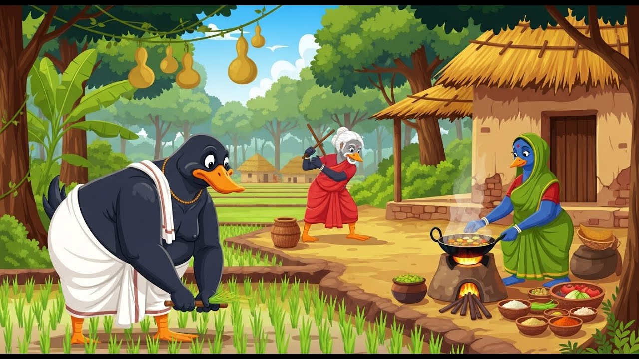 दुष्ट मैना भाभी ने घर से निकाला evil Maina Bhabhi threw me out of the house #HindiCartoon