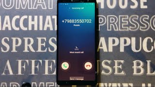 Samsung Galaxy Note 8 Incoming Call