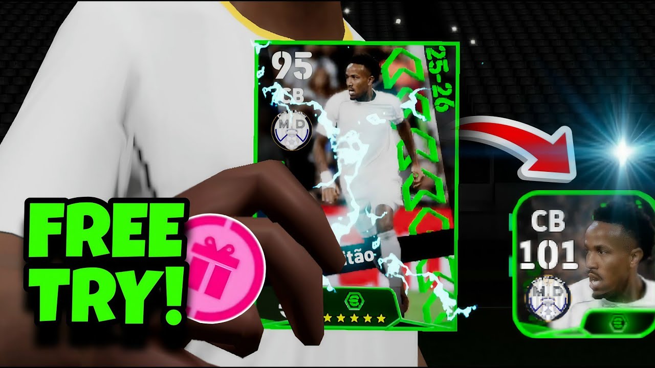 Хитрость, чтобы получить 101-й рейтинг Эдера Милитао от POTW Worldwide в eFootball 2026 | 100% ра...