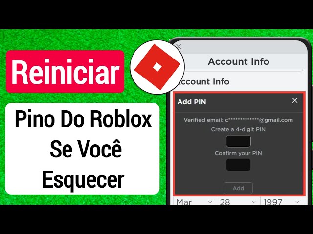 🔓Como redefinir o PIN da conta Roblox se você esqueceu (2023)