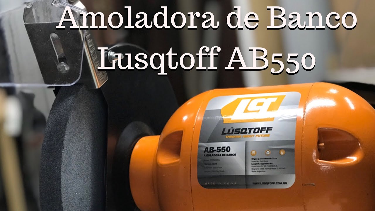 Amoladora Grande De Banco 375 W Monofasica Lusqtoff Ab-375