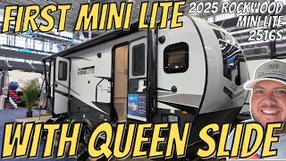 First Mini Lite with a QUEEN SLIDE!? 2024 Rockwood Mini Lite 2516S