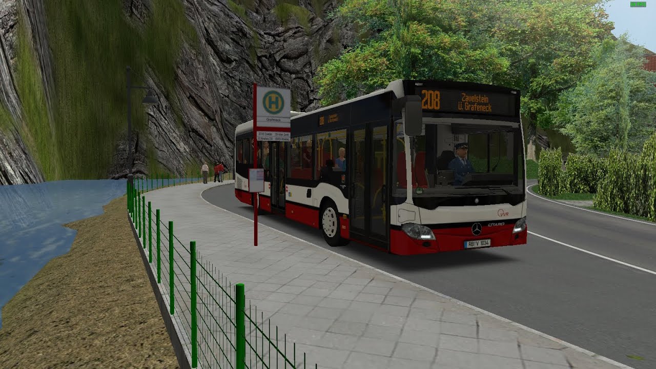 OMSI 2 Romerberg V3.2 - Line 208 [60 fps] [Logitech G920]