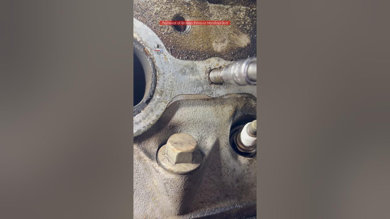 removal-of-broken-exhaust-manifold-bolt-shortsfeed-shortvideo