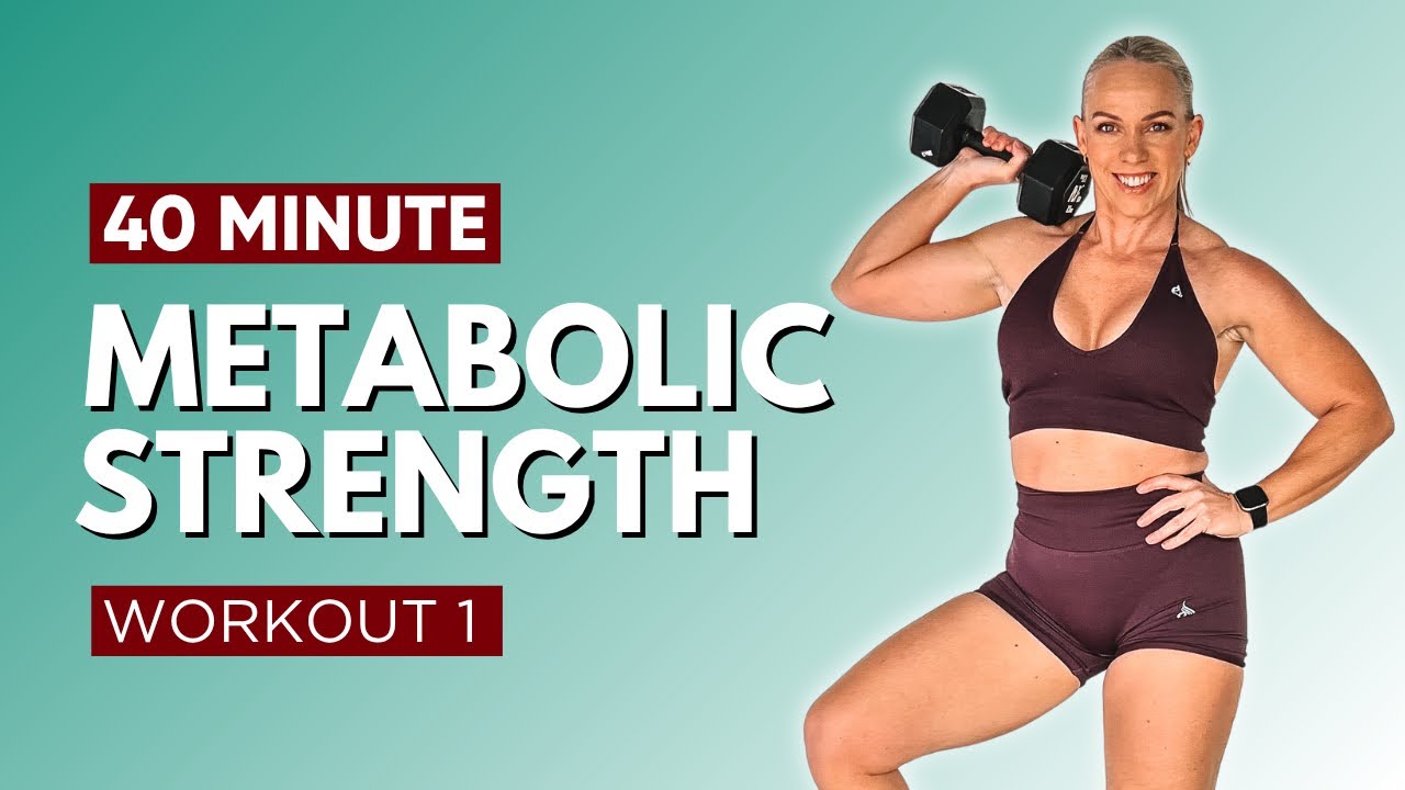 40 MIN METABOLIC STRENGTH BURN | Dumbbell Full Body Circuit
