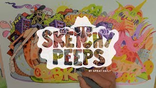 SKETCHY PEEPS 013 - RIOT1394