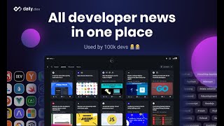 daily.dev web app - All-in-one developer news reader