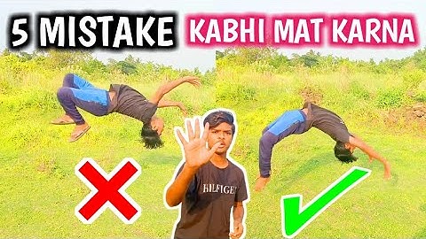 5 big mistake of backhandspring | don