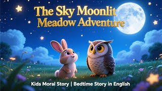 The Sky Moonlit Meadow Adventure | Kids Moral Story | Bedtime Story for Kids in English