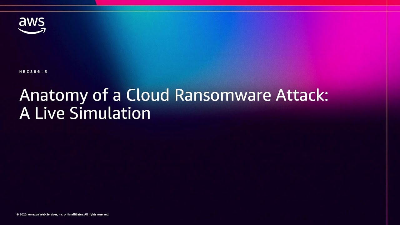 AWS re:Invent 2025 - Anatomy of a Cloud Ransomware Attack: A Live Simulation (HMC206)