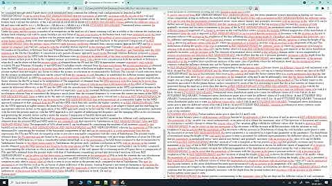 Compare two word documents side by side for similarity