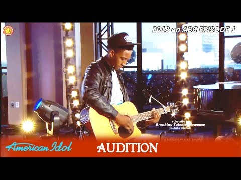 Dennis Lorenzo sings REFRESHING "Unaware" using worn out Guitar  American Idol 2018 Episode 1