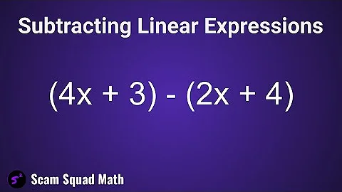 Subtracting Linear Expressions