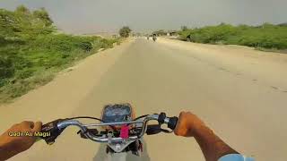 Village Mitho To Barija Jhal Magsi Solo Bike Ride Qadir Ali Magsi