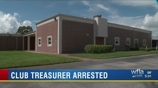 Club treasurer is arrested