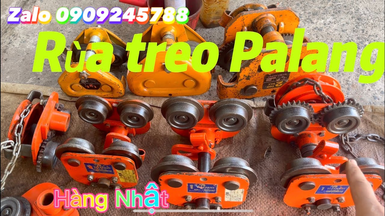 Rùa treo Palang xích. Cụm rùa treo pa lăng xích chạy trên cánh i hàng ...