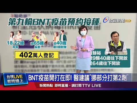 BNT人氣超旺! 疫苗平台共402萬人登記選填