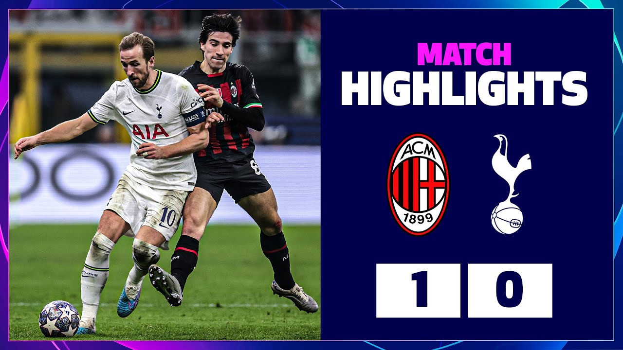 AC Milan 1-0 Spurs  CHAMPIONS LEAGUE HIGHLIGHTS 