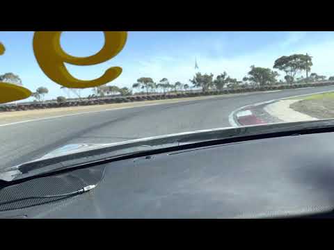 In car footage of cyberdrive racing Toyota 86 at mallala motorsport park