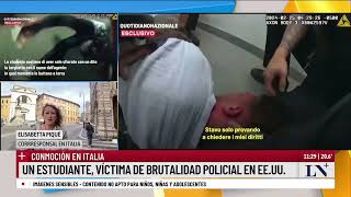 Conmoción En Italia: Un Estudiante, Víctima De Brutalidad Policial En Ee.uu.