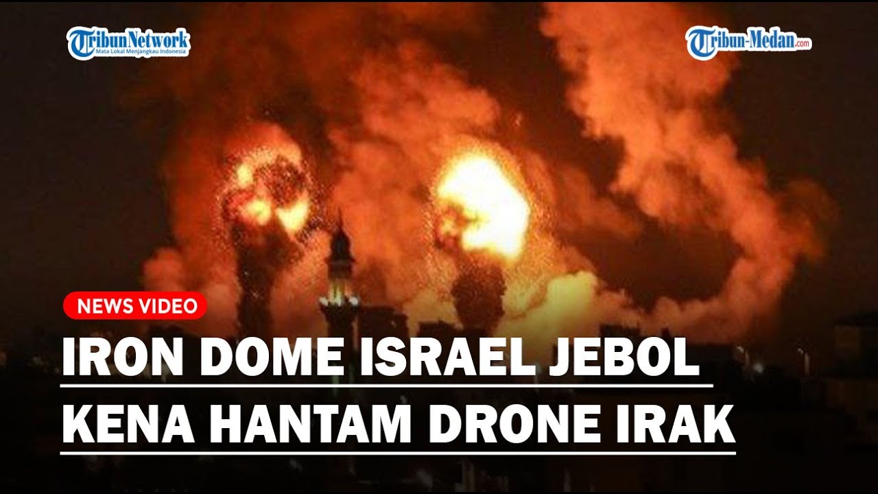 IRON DOME ISRAEL Jebol Kena Hantam Drone Irak, Pangkalan AL IDF Porak