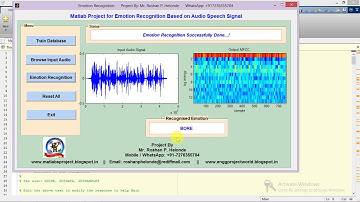 Emotion Detection from Speech Signal Using Matlab Project Code