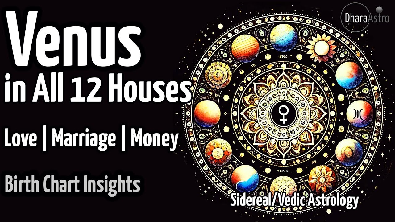 Venus in Different Houses | Birth Chart | Vedic Astrology Predictions # ...