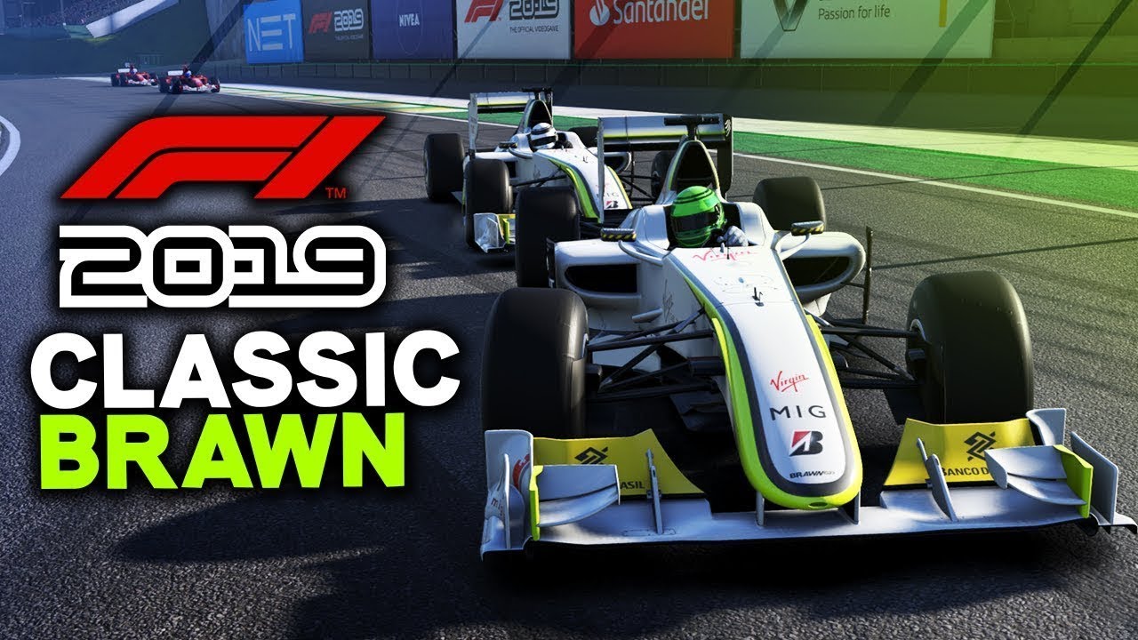 F1 2019 | Classic Cars (Brawn GP 001) | Hot Lap Singapur 1 ...