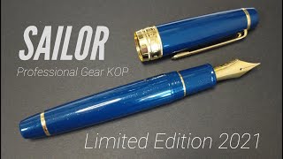 SAILOR Professional Gear KOP Limited Edition 2021 / Sailor Ink:Souboku 蒼墨 Pigment ink (nano ink)