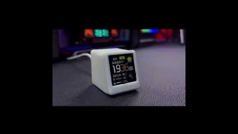 Wi-Fi Enabled Desktop Smart Mini Digital Weather Clock with Type C Plug-in #uae #youtube