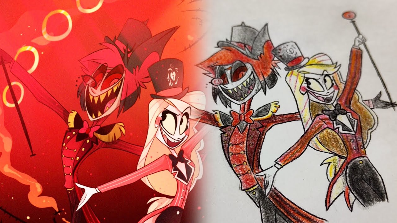 Hazbin Hotel: Charlie x Alastor 👁️ / Draw