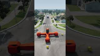 GIANT SPIKE BALL SPINNER 😱  Cars &amp; Bus vs Deadly Gold Trap  BeamNG Drive Crash Test