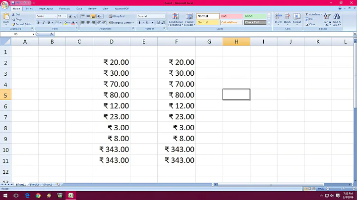 How to Auto Add Indian Rupee Symbol in MS Excel