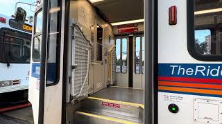 Opening The Doors Of A RTD Light Rail (Siemens SD-100) (Exterior)