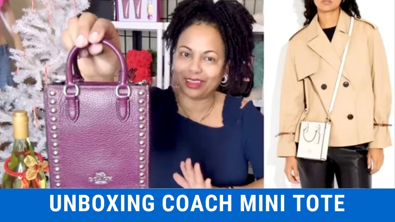 ? COACH NORTH SOUTH MINI TOTE BAG UNBOXING REVEAL - WORTH EVERY 