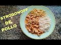 Strogonoff de pollo riquísimo!! Receta fácil y económica para nuestro día a día.