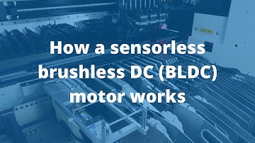 How a sensorless brushless DC (BLDC) motor works