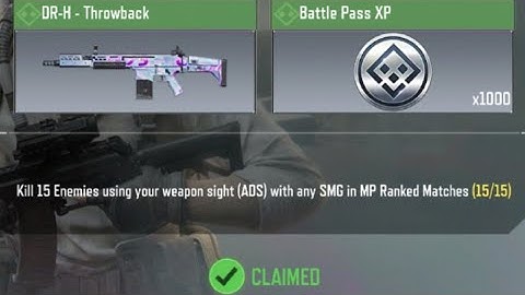 Call Of Duty Mobile Kill 15 Enemies using your sight (ADS) with any SMG in MP Ranked Matches