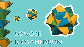 Origami Stop Motion | STELLATED ICOSAHEDRON | Modular Origami | Sonobe Unit Series | 30 Units