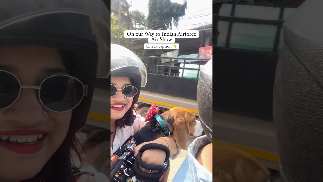 The sky roared. The jets screamed.And Pumpkin… LOST HIS MIND 🐶🎃✈️🔥Missed it live? 