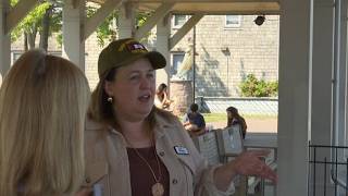 Democrat Alissa Ellman visits Clayton after primary win in NY-24 race