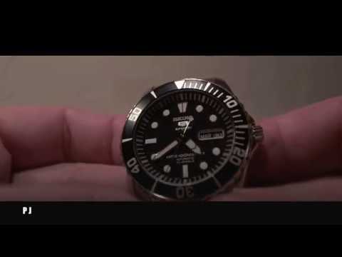 How To Adjust Time, Day, Date on SEIKO 5 Mechanical Watch - YouTube