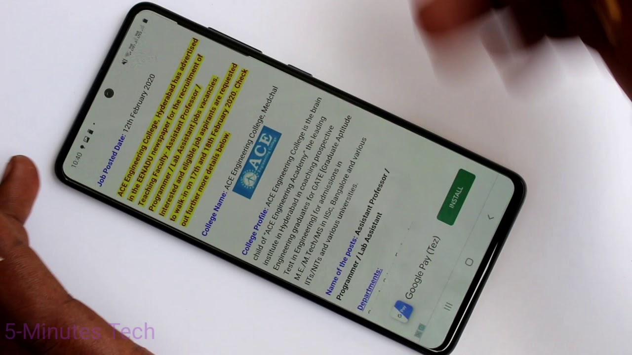 How to take screenshot and long screenshot in Samsung Galaxy A51 - YouTube
