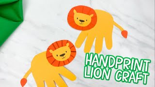 Handprint Lion Craft