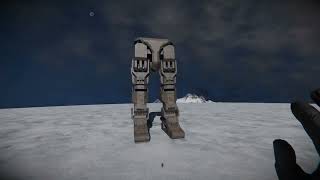 Space Engineers PS5 Pro Mecha leg set Range of movement test