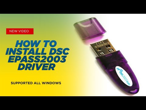 How To Install ePass2003 Token Manager (DSC) Driver Software Installation Guide