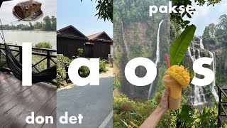 Laos Vlog | Don Det (4K Islands) & Pakse, Night Markets, Waterfalls + more 🛶🥭🥤